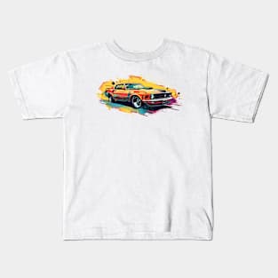 Vector Art American Muscle Car Kids T-Shirt